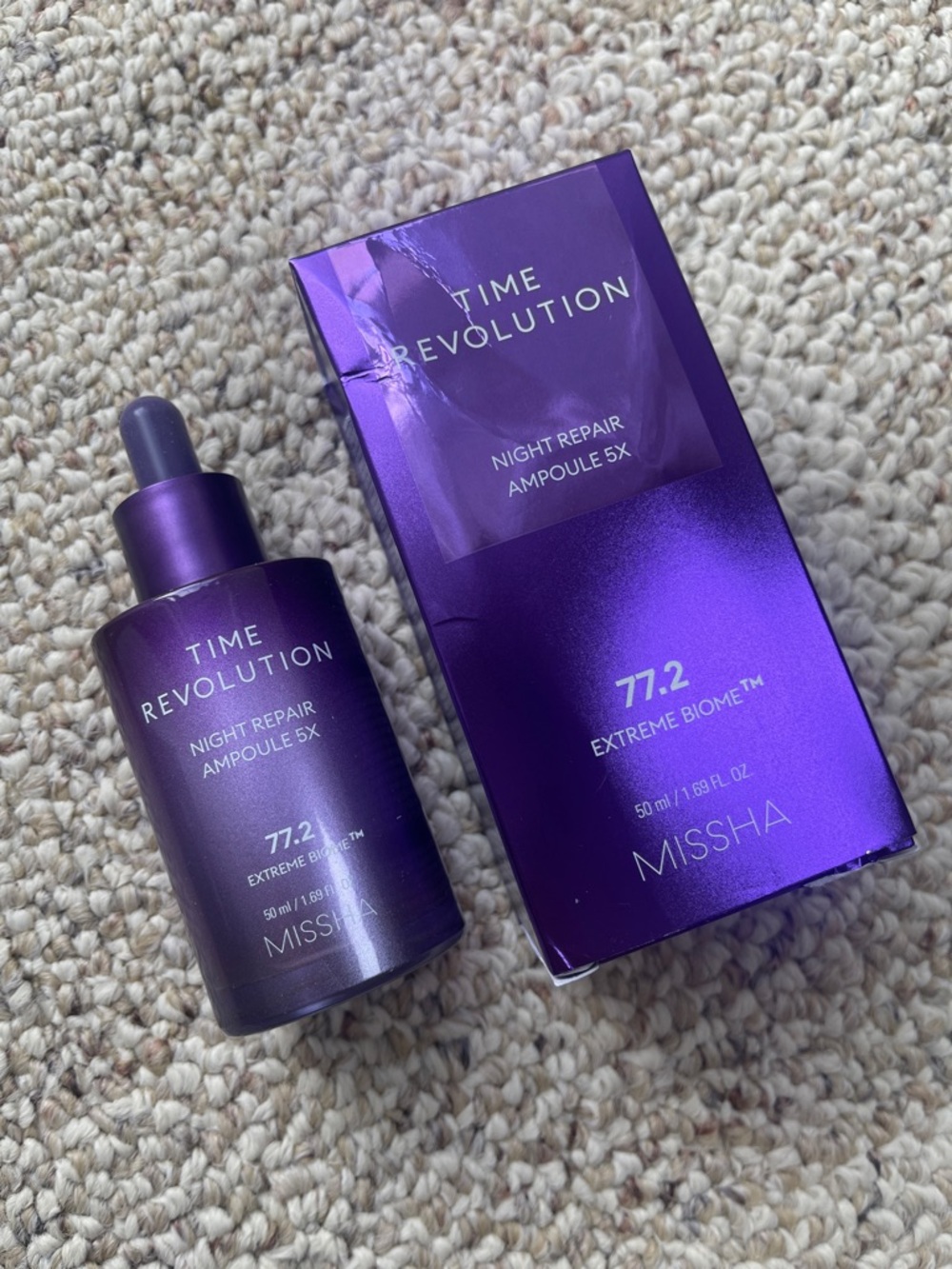 Time Revolution Night Repair Ampoule 5X - Purple
